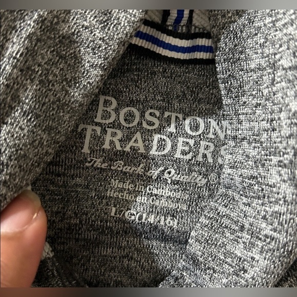 Boston Traders Kids' Gray and White Hoodies - Picture 2 of 2